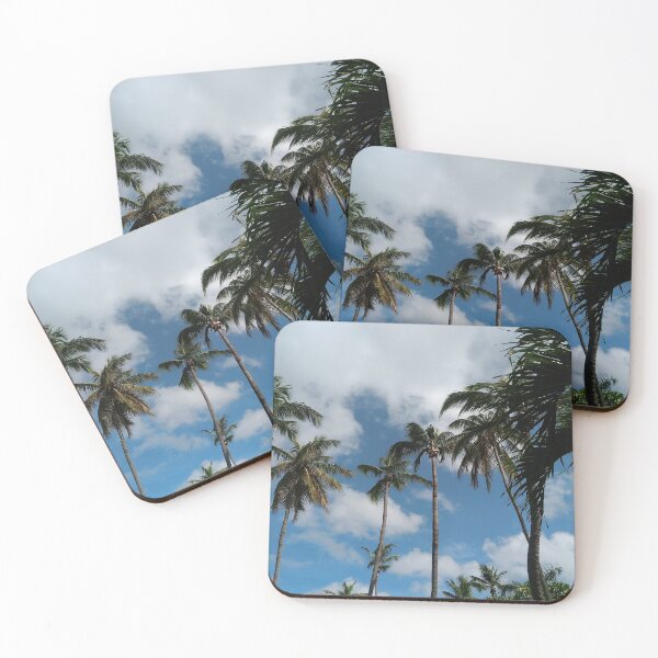 Item preview, Tall Coconut Trees on a Cloudy Day designed and sold by designlee.