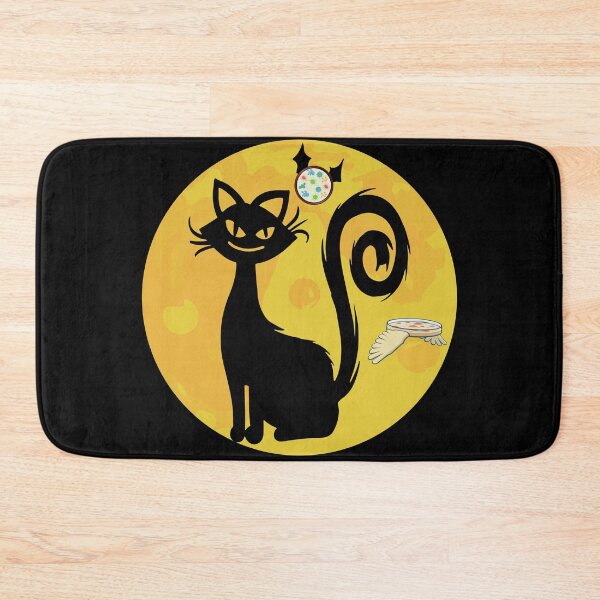 Item preview, BLACK CAT HALLOWEEN FULL MOON with PETRI DISH BAT Micro/Microbiology designed and sold by Hippiesole.