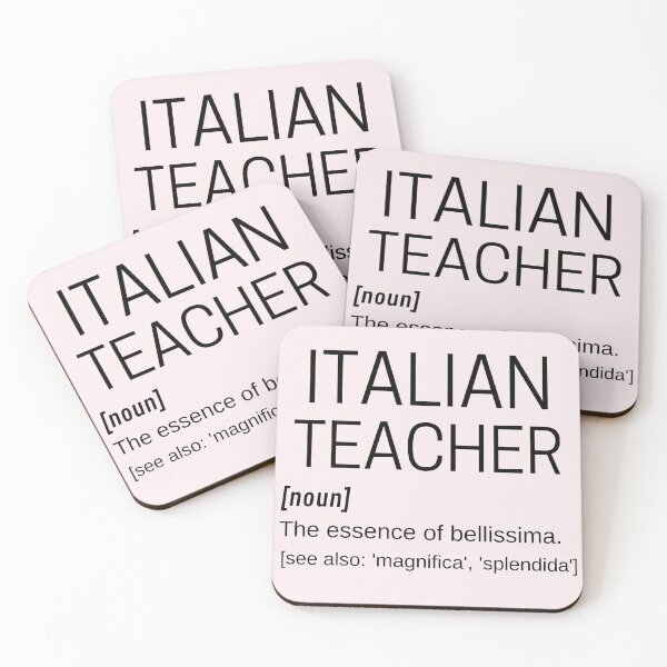 Item preview, Italian Teacher Female Bellissima Magnifica Splendida Definition designed and sold by Time4German.