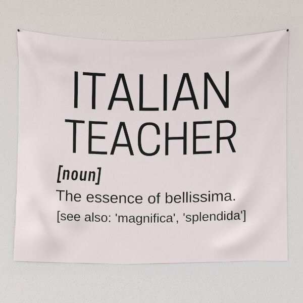 Item preview, Italian Teacher Female Bellissima Magnifica Splendida Definition designed and sold by Time4German.