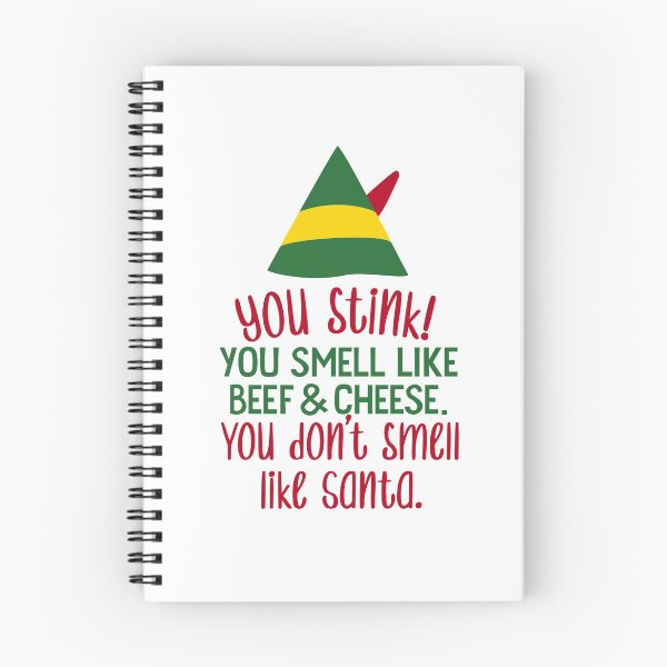 Item preview, You Stink! You Smell Like Beef & Cheese Buddy the Elf Sticker | Holiday Elf Art designed and sold by SLAG-Creative.