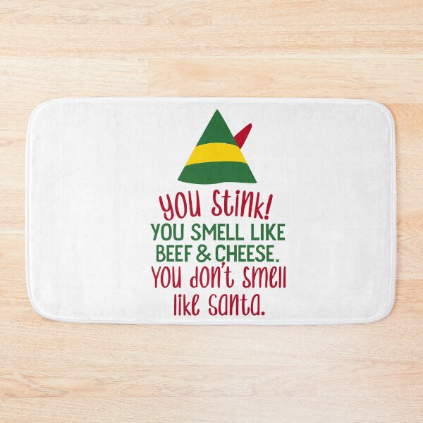 Item preview, You Stink! You Smell Like Beef & Cheese Buddy the Elf Sticker | Holiday Elf Art designed and sold by SLAG-Creative.