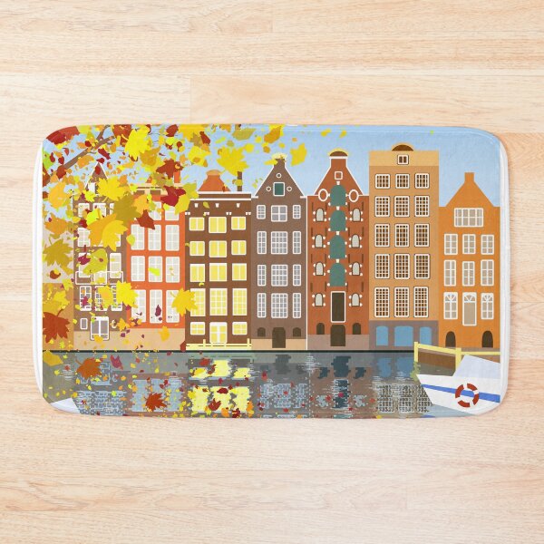 Item preview, Amsterdam Cityview Autumn Canal designed and sold by WittyBetty.