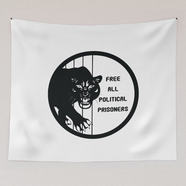 Item preview, Black Panthers Free All Political Prisoners Protest  designed and sold by The Junto Shop.