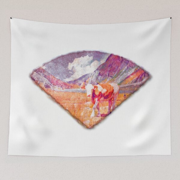 Item preview, A colorful cow in the mountains designed and sold by ToniStauche.