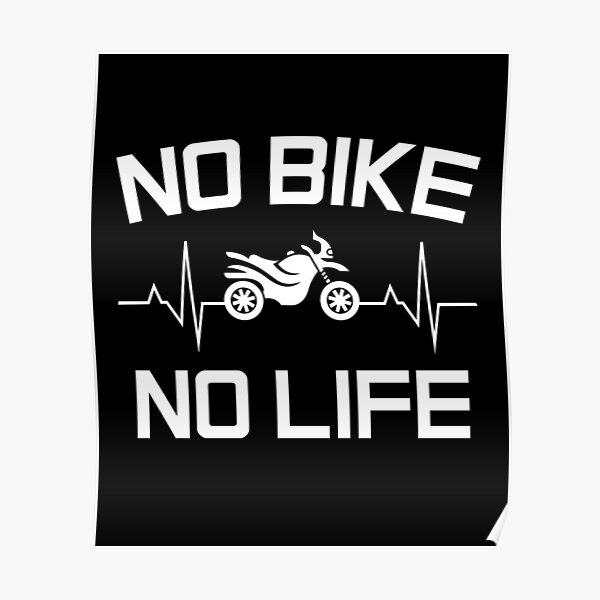 "NO BIKE NO LIFE Funny Sportbike Heartbeat Motorcycle, bike lover gift