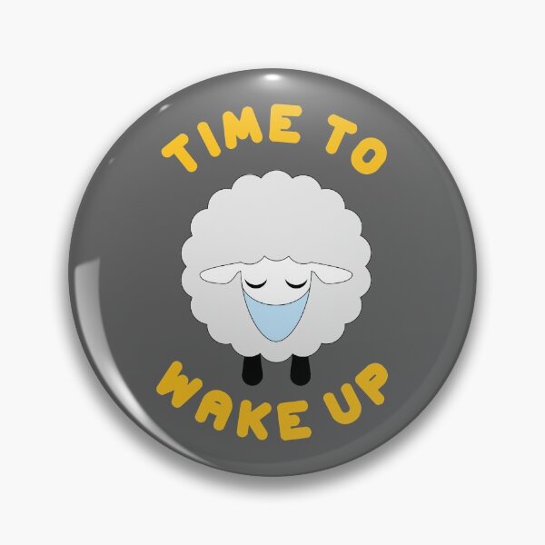Item preview, Time to Wake Up - Sheep with Face Mask designed and sold by TrutherIndex.