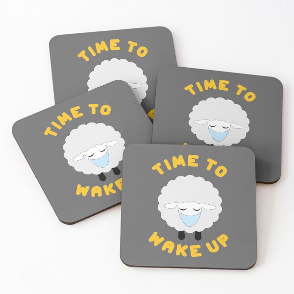 Item preview, Time to Wake Up - Sheep with Face Mask designed and sold by TrutherIndex.