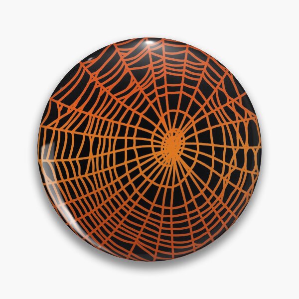 Artikelvorschau, Halloween Spinnweben Muster Gruselig in Orange - Goth entworfen und verkauft von MadandMean.
