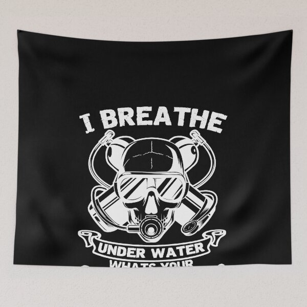 Item preview, I Breathe Under Water Scuba Diver designed and sold by braaax.
