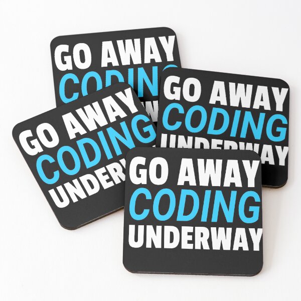 Item preview, Go Away Coding Underway Blue designed and sold by jacks-tees.