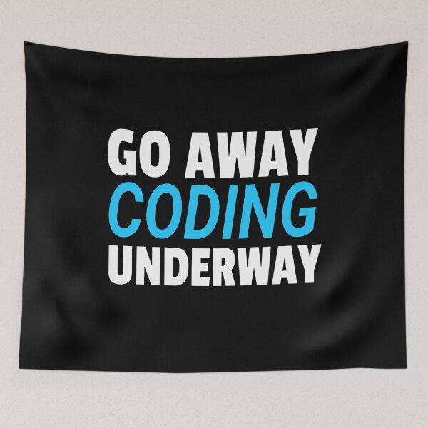 Item preview, Go Away Coding Underway Blue designed and sold by jacks-tees.