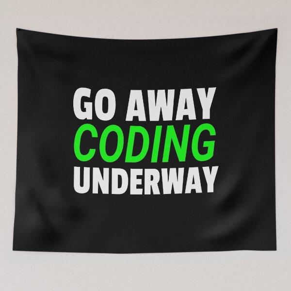 Item preview, Go Away Coding Underway Green designed and sold by jacks-tees.