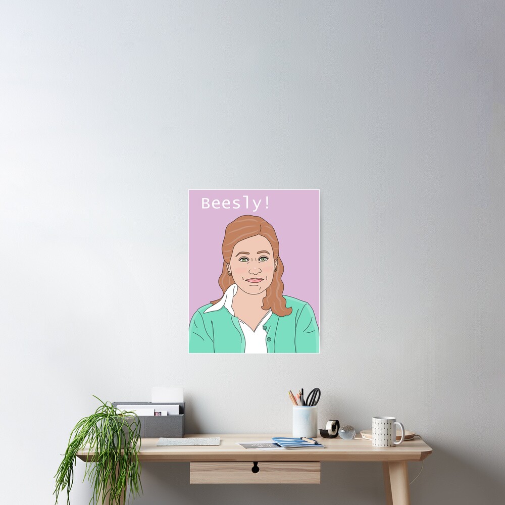 Pam Beesly Vom Us Buro Poster Von Ashlipizazz Redbubble