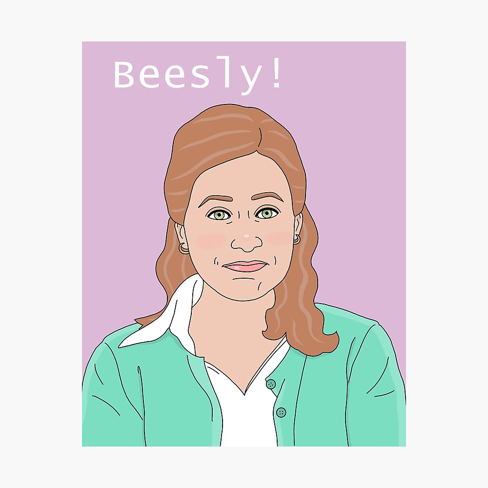 Pam Beesly Vom Us Buro Poster Von Ashlipizazz Redbubble