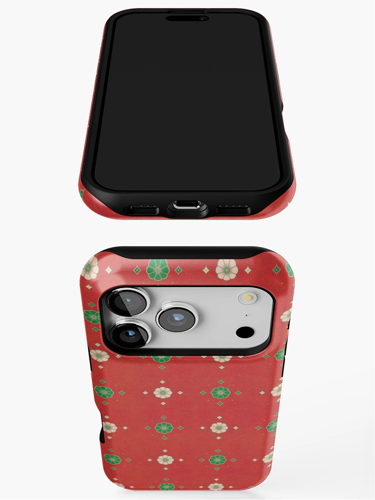 Thumbnail 3 of 4, iPhone Case, Retro flower pattern designed and sold by HomeofPatterns.