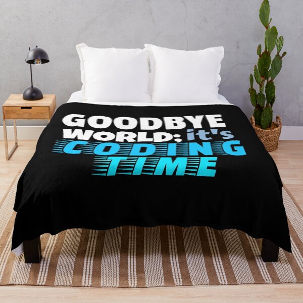 Item preview, Goodbye World; It's Coding Time Again designed and sold by jacks-tees.