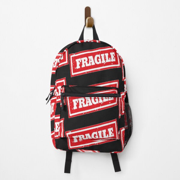 Item preview, Distressed Retro Vintage Red Fragile Icon designed and sold by EvaWolf.