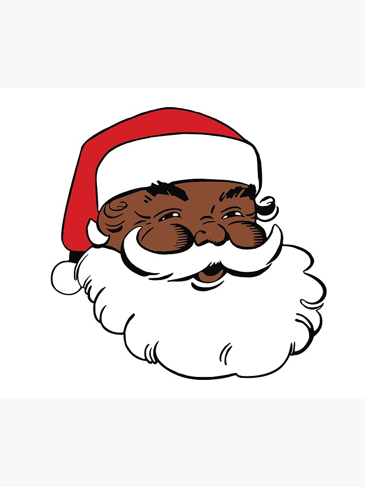 "African American Santa Claus" Throw Blanket for Sale by PepaAnaRB Redbubble