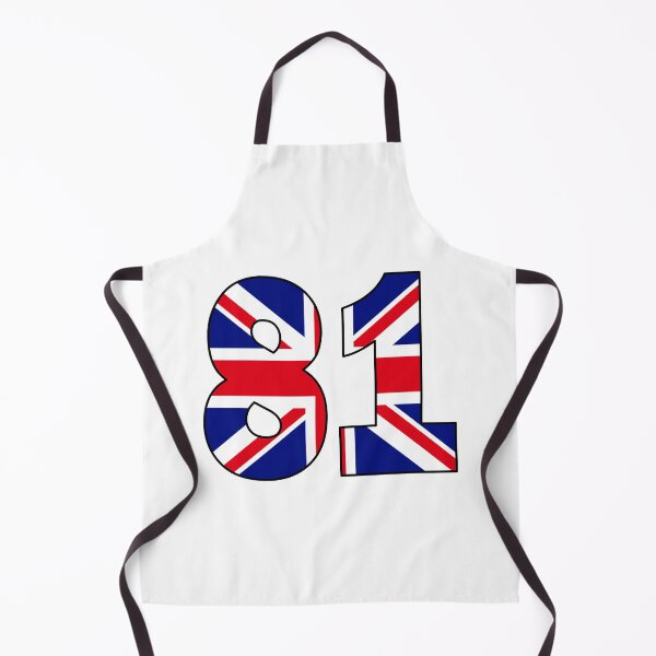 Item preview, Number 81 with UK flag on the background designed and sold by AllShirts21.
