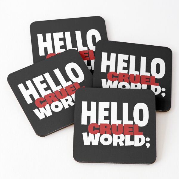 Item preview, Hello CRUEL World; Funny Joke designed and sold by jacks-tees.