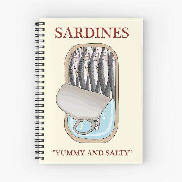 Item preview, Sardines Illustration designed and sold by Mathilde Sahlholdt Christensen.
