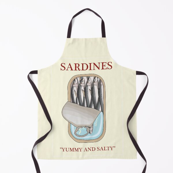 Item preview, Sardines Illustration designed and sold by Mathilde Sahlholdt Christensen.