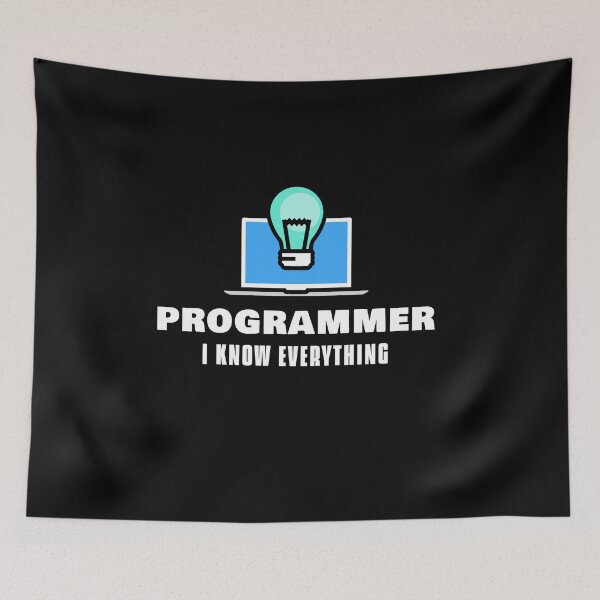 Item preview, Programmer: I Know Everything designed and sold by jacks-tees.