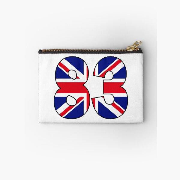 Item preview, Number 83 with UK flag on the background designed and sold by AllShirts21.