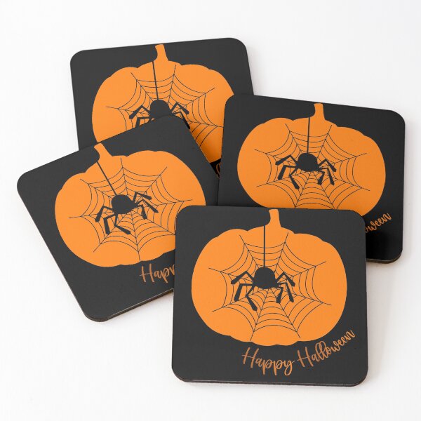 Item preview, pumpkin spider happy halloween designed and sold by PixelCookieDsgn.