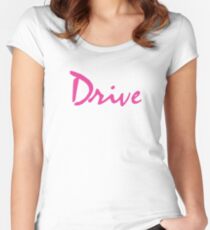 DRIVE Tailliertes Rundhals-Shirt