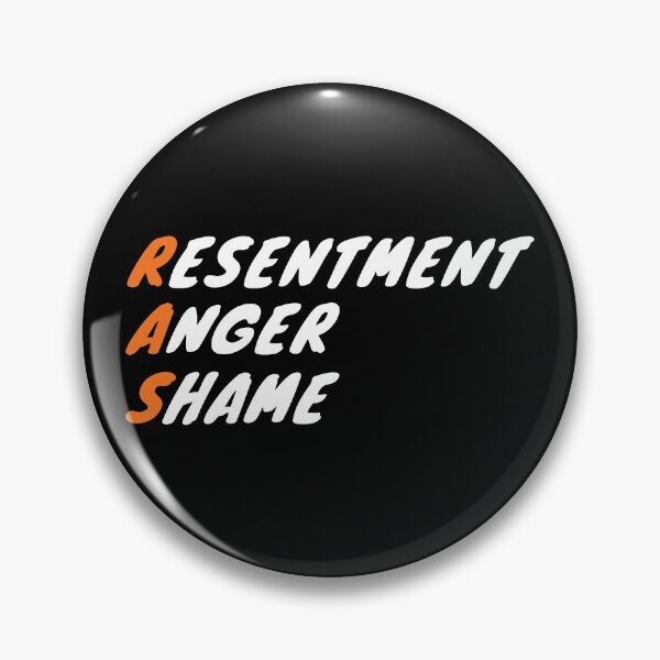 Item preview, RESENTMENT ANGER SHAME RAS Jay Mnet I-Land Iland Quote designed and sold by SugarSaint.