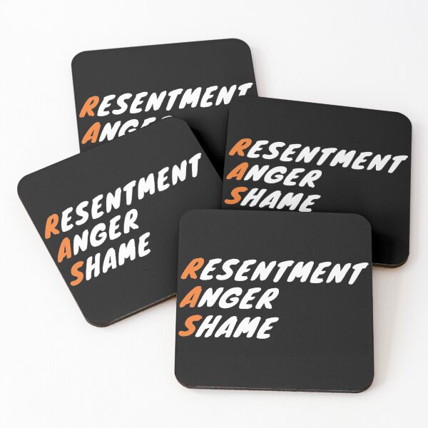 Item preview, RESENTMENT ANGER SHAME RAS Jay Mnet I-Land Iland Quote designed and sold by SugarSaint.