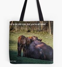 Old Cow on Mother's Day Tote Bag