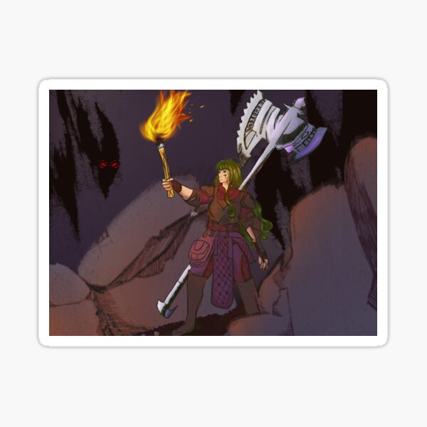 Adventure into the dark Sticker