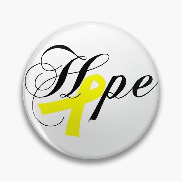 Aperçu de l'œuvre Ruban de sensibilisation jaune Hope créée et vendue par BeYOUtifulFaith.