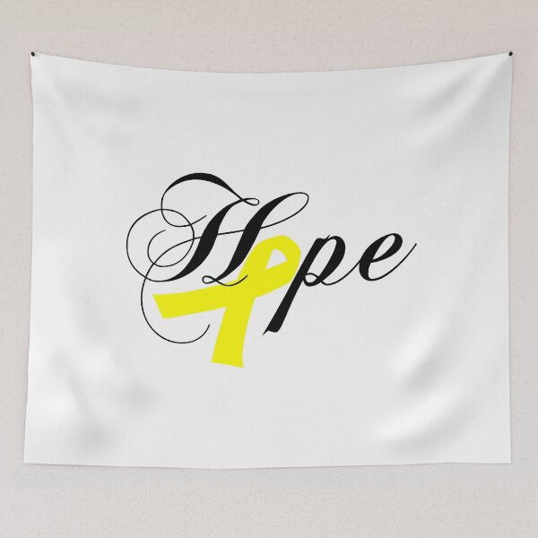 Item preview, Hope Yellow Awareness Ribbon designed and sold by BeYOUtifulFaith.