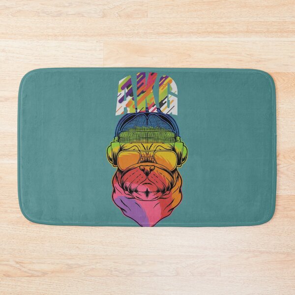 Item preview, AKG By Harman Design- AKG Audio Music Headphones- Colorful Rainbow Pug Music Lover designed and sold by EvaWolf.