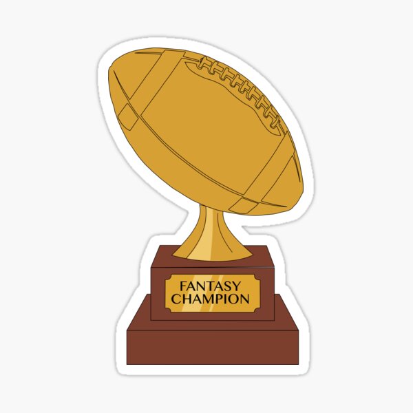 Fantasy Football Champion Trophy - Football Sticker