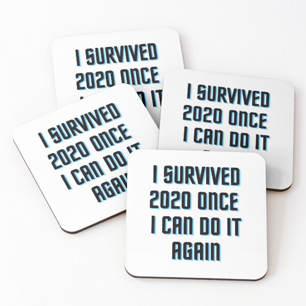 Item preview, I survived 2020 once I can do it again funny print designed and sold by ShopSpot.