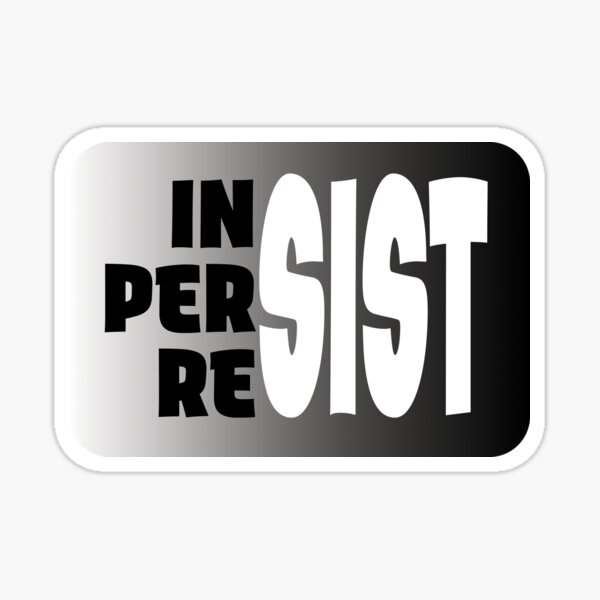 Vista previa del artículo con la obra «Insistir, persistir, resistir», diseñado y vendido por LottieandLiv.