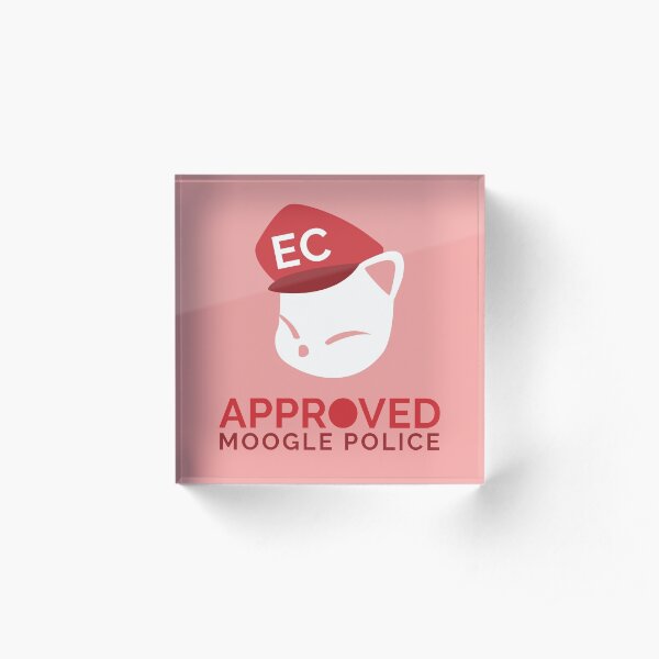 Moogle Police Approved Acrylic Block