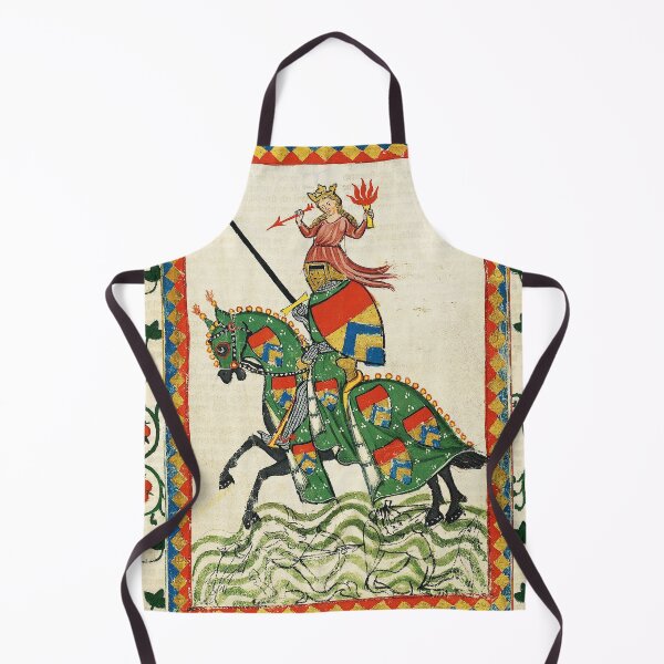 Item preview, MEDIEVAL KNIGHT HORSEBACK AND RED WILD ROSES designed and sold by BulganLumini.