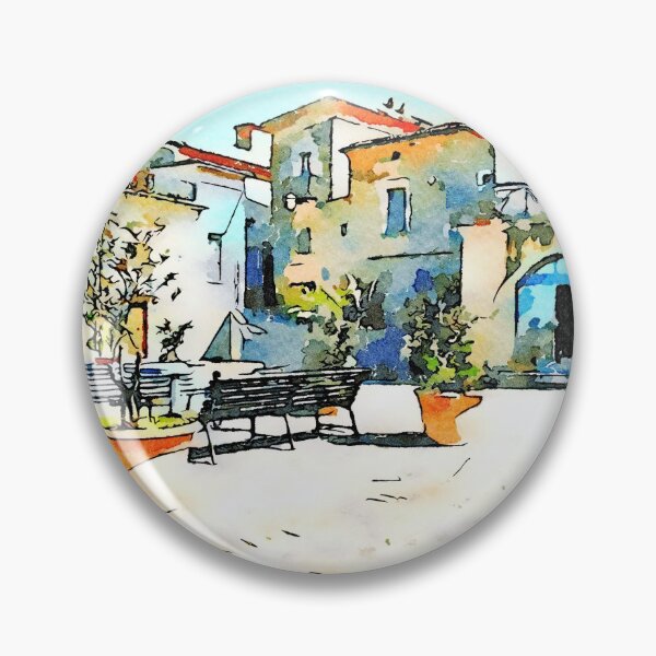 Item preview, Square and building with arcade of the Laureana Cilento designed and sold by Giuseppe Cocco.
