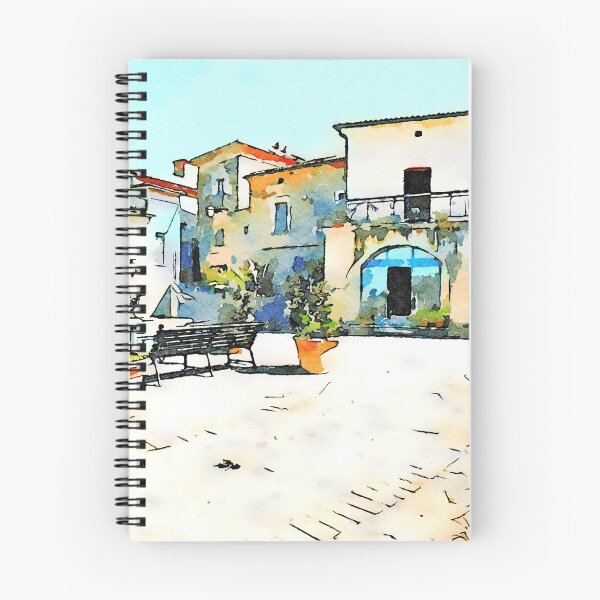Item preview, Square and building with arcade of the Laureana Cilento designed and sold by Giuseppe Cocco.