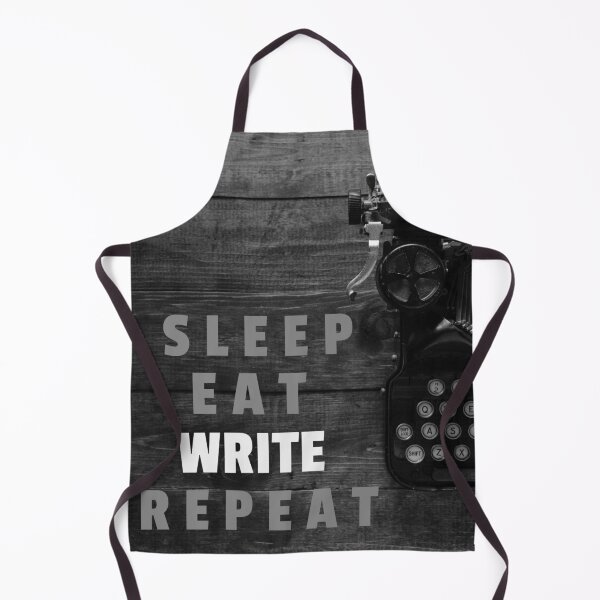 Item preview, Sleep, Eat, Write, Repeat - Old Typewriter on Wooden Desk designed and sold by JellyBeenzz.