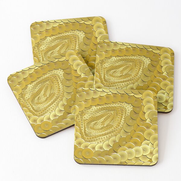 Item preview, Golden coins patterns smale and big designed and sold by jotcar.