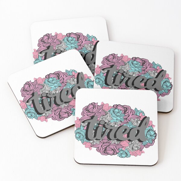 Item preview, Tired, exhausted floral art design funny designed and sold by Kaitlynn Perry.