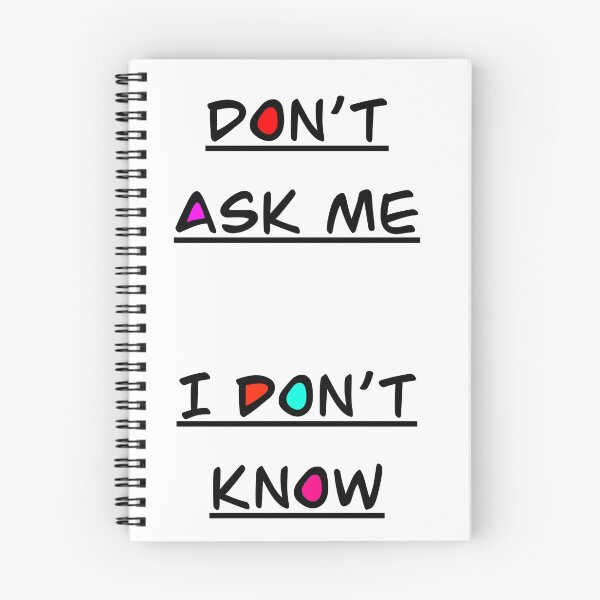 Item preview, Don’t ask me I don’t know designed and sold by ziadmhmdsbry.