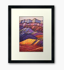 Perfect Pastels - West Wall Wilpena Pound Framed Print